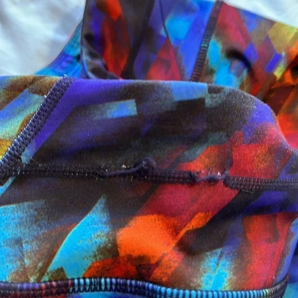 Athleta Women's Leggings Colorburst Sonar Yoga Athletic Geometric Sz XXS - Picture 5 of 6